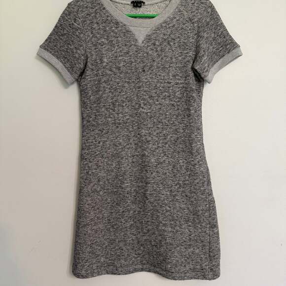 Theory Gray TEJU R Sweatshirt Dress - Picture 1 of 5